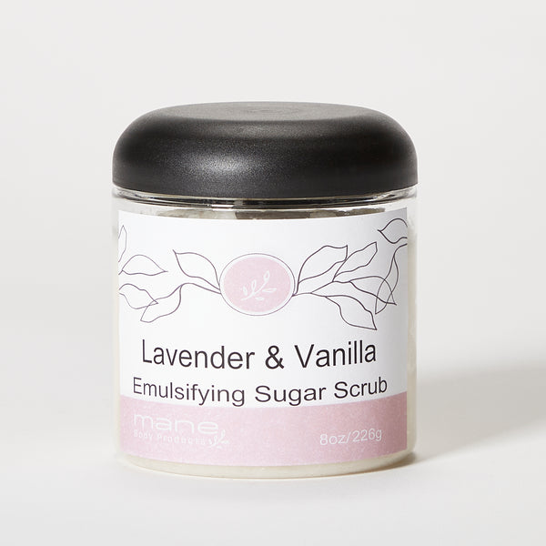 Lavender and Vanilla Emulsifying Sugar Scrub